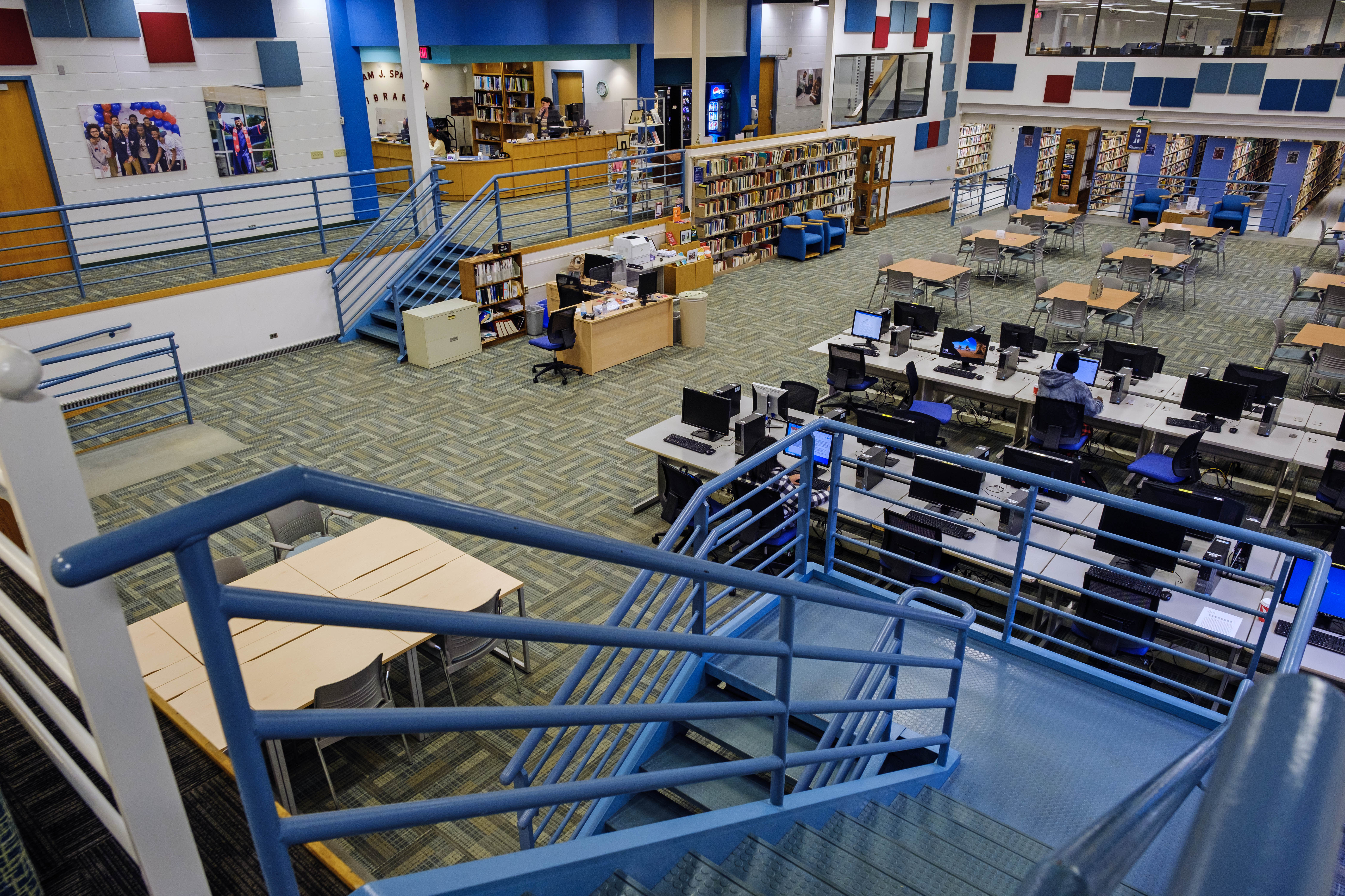 inside image of campus library