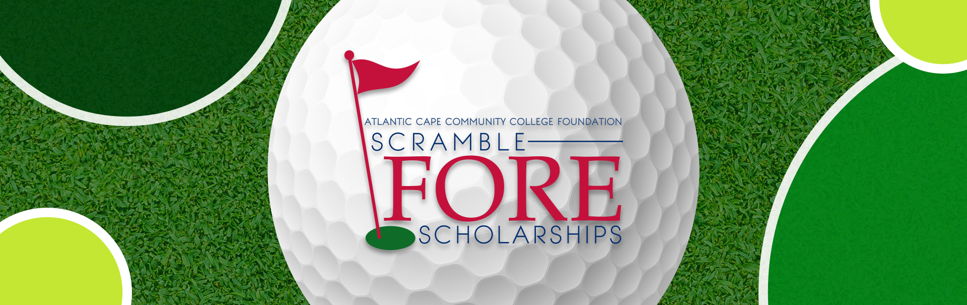 image of golf ball with scholarship title