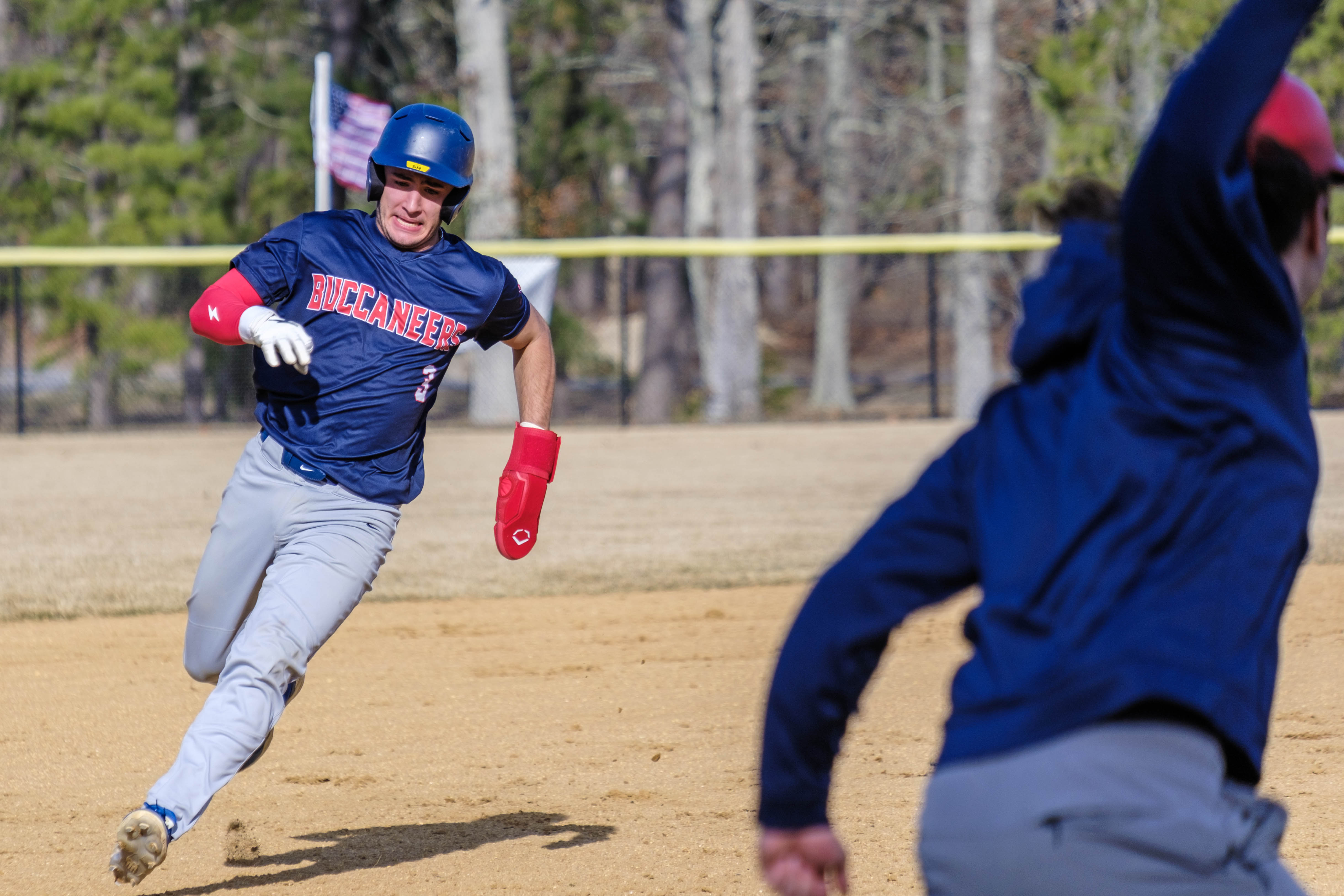 baseball player running