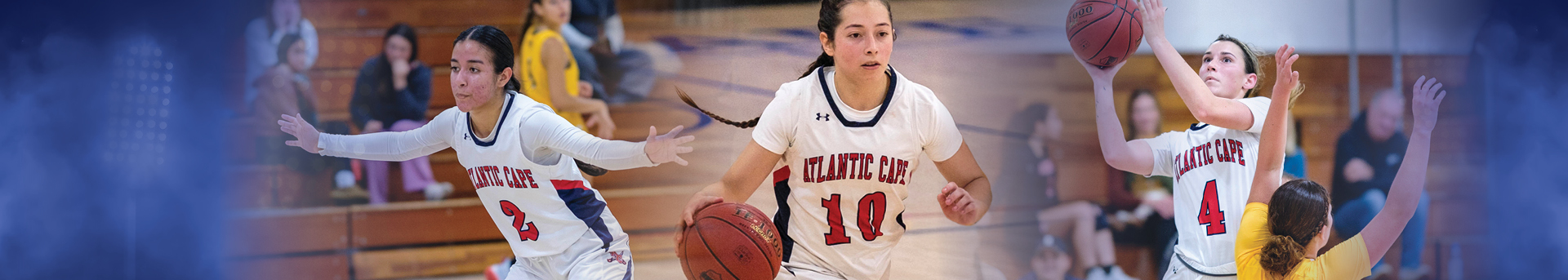 Atlantic Cape womens basketball team doing their thing.