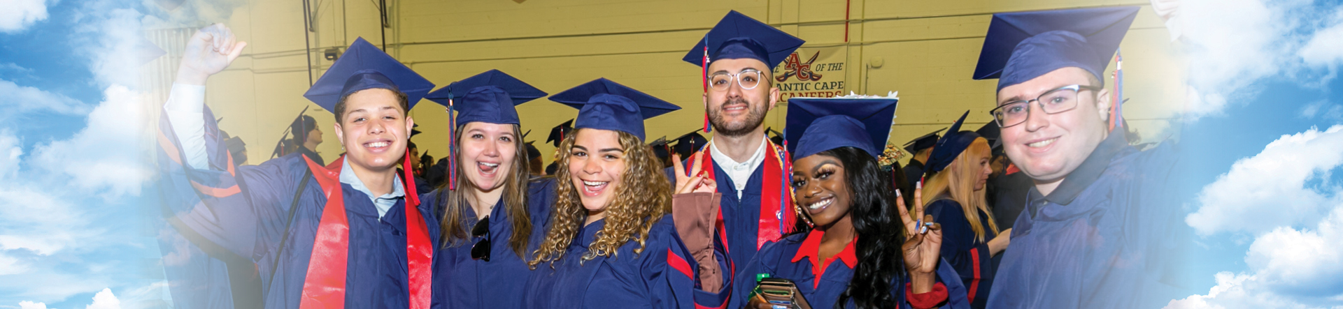 students at graduation