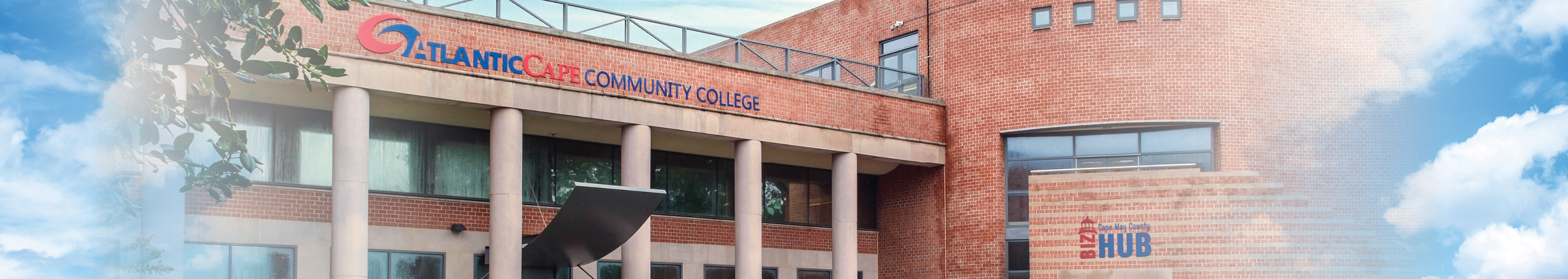 exterior shot of cape may campus