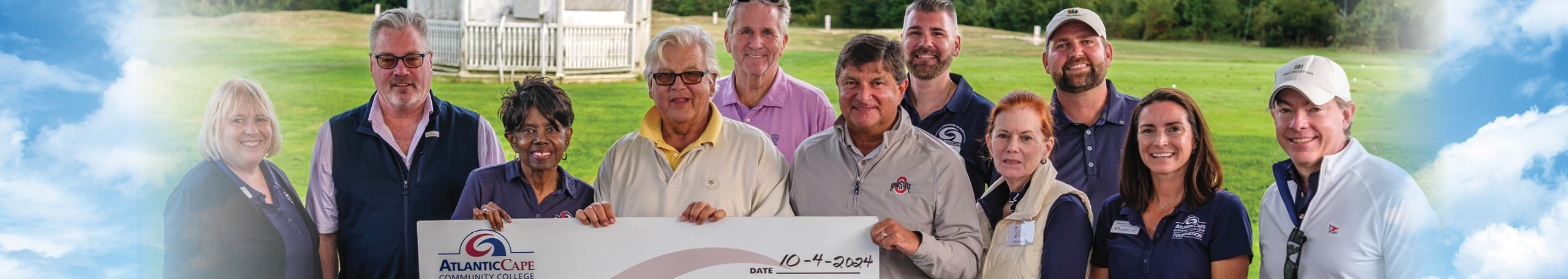 Foundation board members at golf tournament