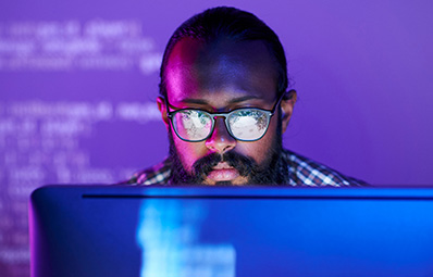 student at computer programming.