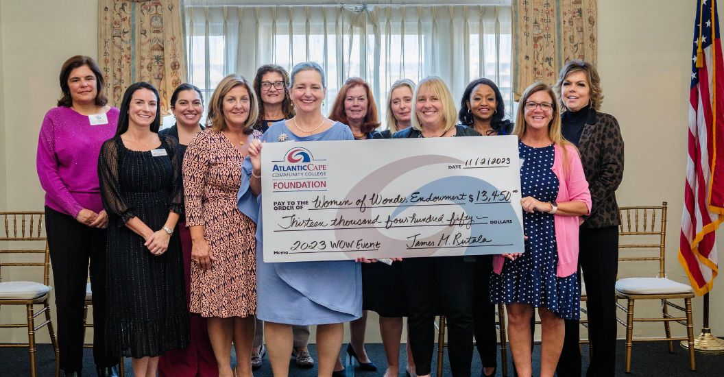 2023 Women of Wonder check presentation ceremony