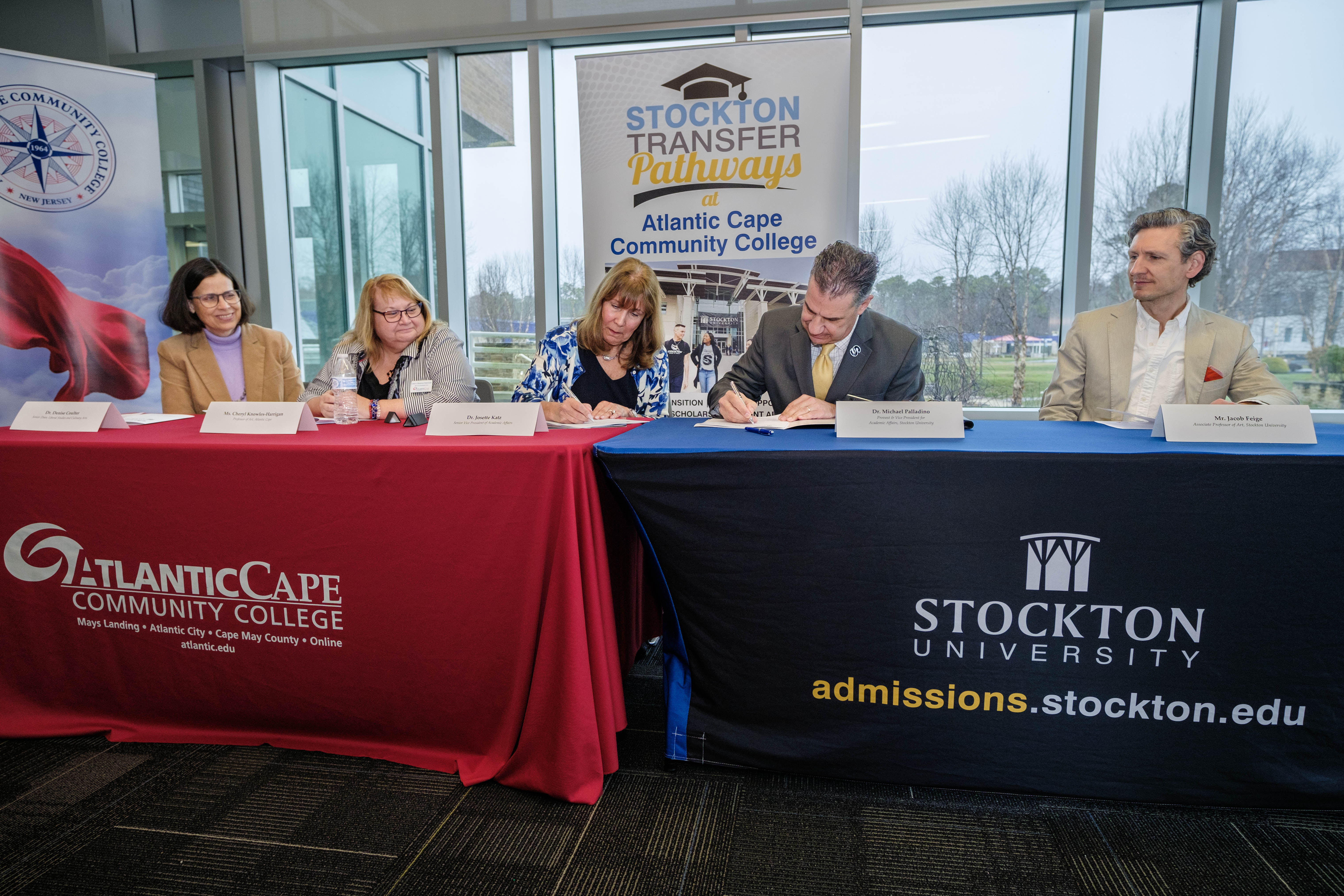Atlantic Cape and Stockton University sign articulation agreement