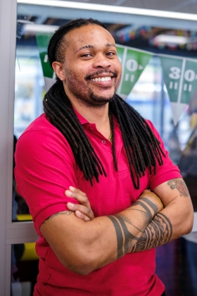 First-Gen student Clive Morgan