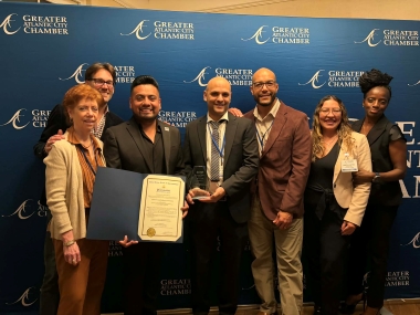 Inlet CDC staff accepts award