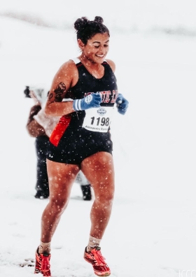 Alexandra Ramirez at NJCAA championships in Iowa