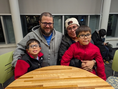 Gabriel Wiley, David Wiley, Jessica Reyes and Max Wiley at Star Party 2025