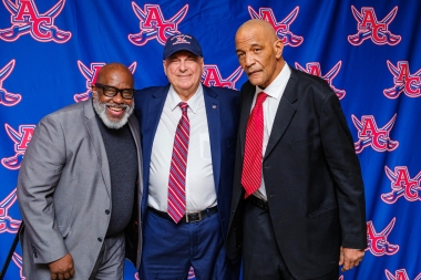 Nicholas Asselta and former student-athletes