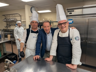 Chef Santucci, Giacomo Berselli and Chef Santodonato
