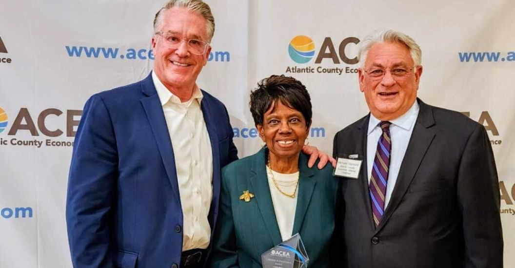 Dr. Gaba receives ACEA Lifetime Achievement Award from Lauren Moore and Michael Viscount