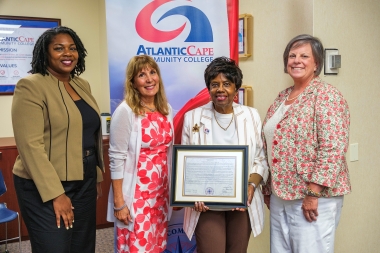 Dr. Gaba with members of her Cabinet