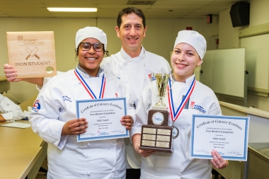 Amy Jimenez, Chef Vincent Tedeschi and Jasmine Gonzalez Alegria