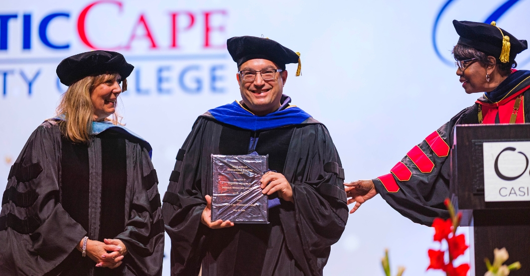 Atlantic Cape Professor Dr. Augustine Nigro Awarded the Prestigious Lindback Distinguished Teaching Award