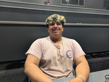 New student Riccardo Ordonez