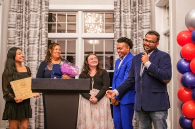 SGA executive board members honor Lisa Givens on her impending retirement