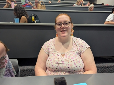 New student Serenity Taylor