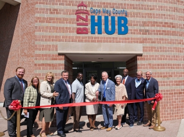 Dr. Gaba attends the Cape May County bizHub ribbon cutting