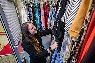 Men's and women's clothing in The Campus Closet