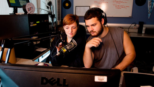 radio club students on air