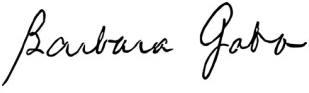 Dr. Gaba's signature