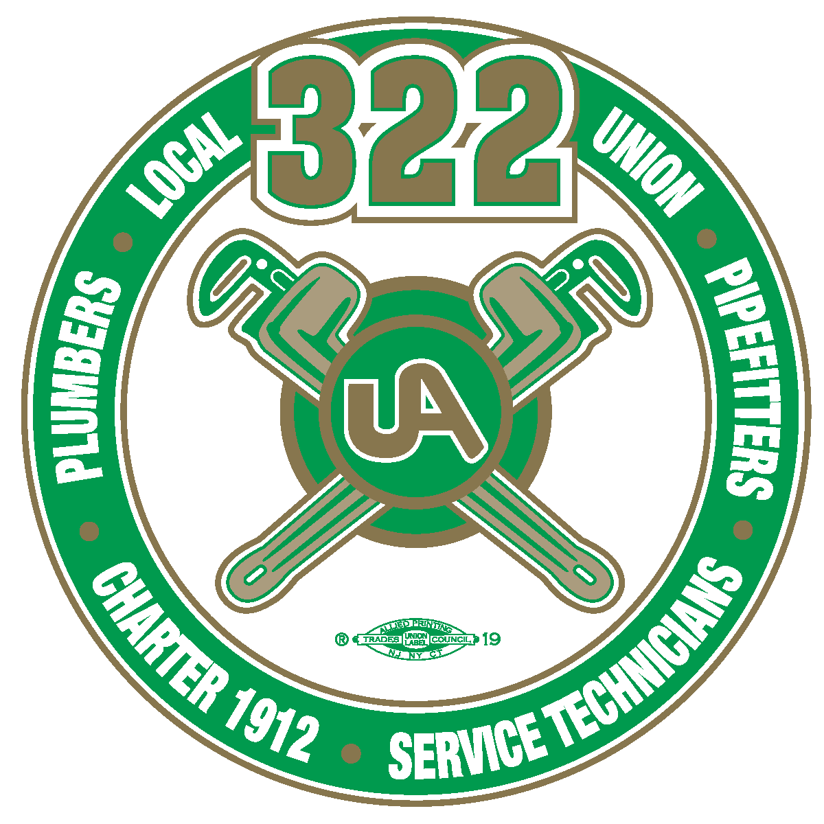 Local Union 322 Logo Green