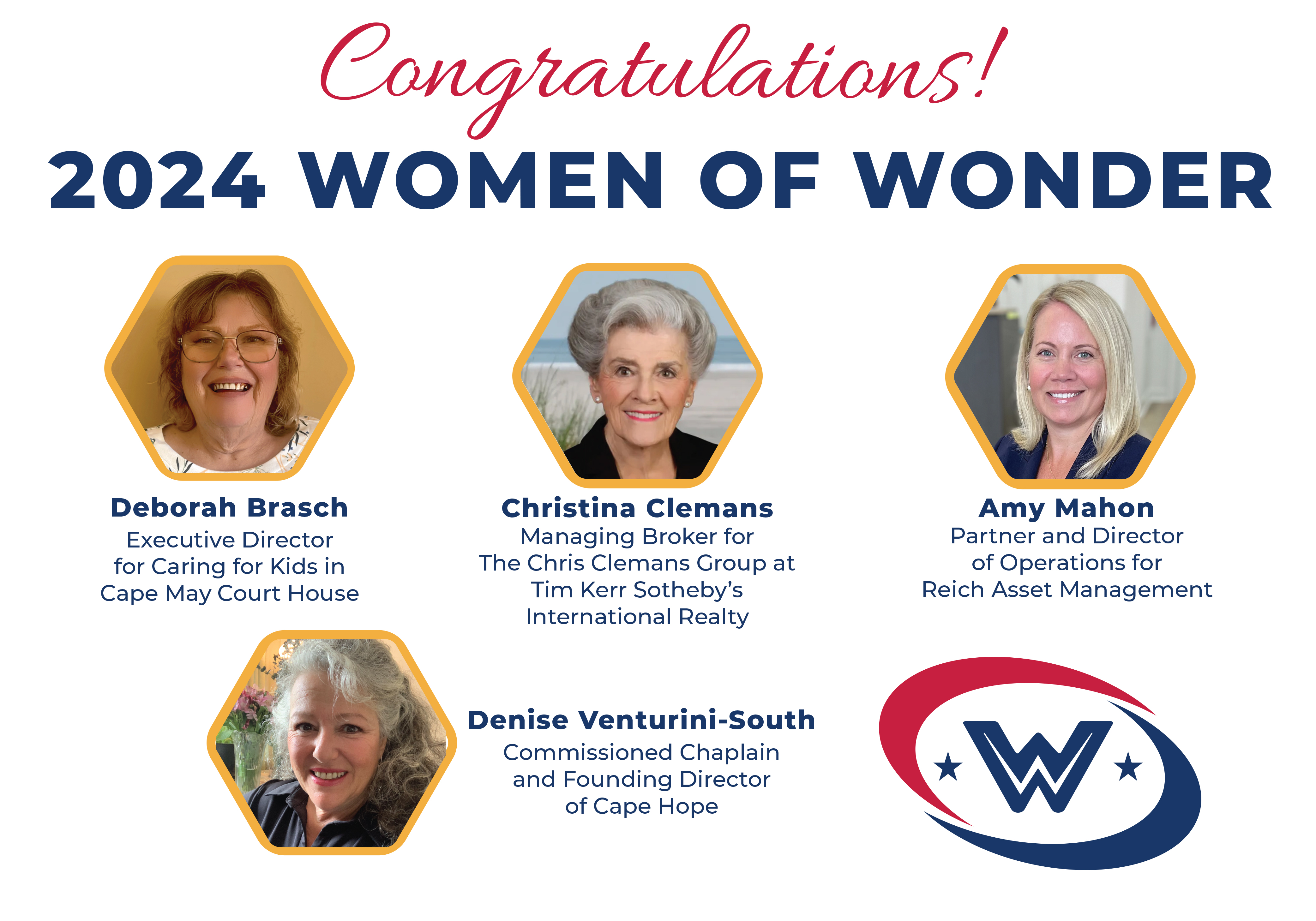 2024 Women of Wonder Honoree Graphic