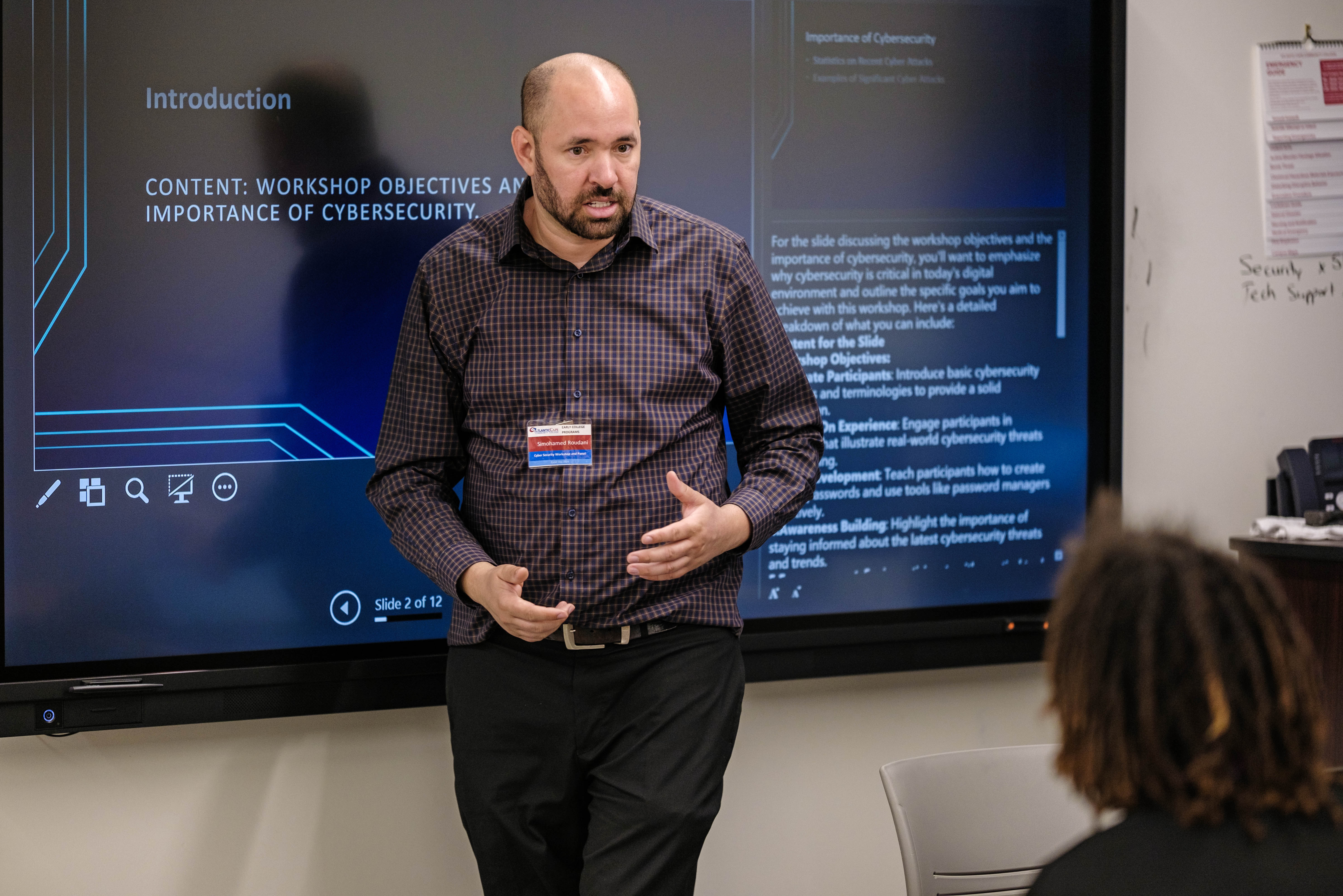 Students attend a Cyber Day workshop