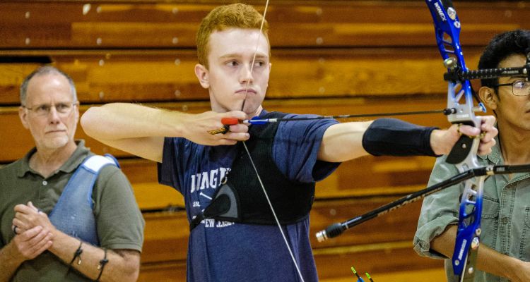 Atlantic Cape sophomore archer Jared Lancaster