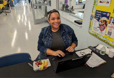 Joelle Motley was all smiles at the SGA Club Recognition Ceremony