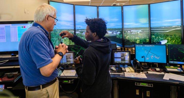 Professor Tim Cwik during Aviation Day