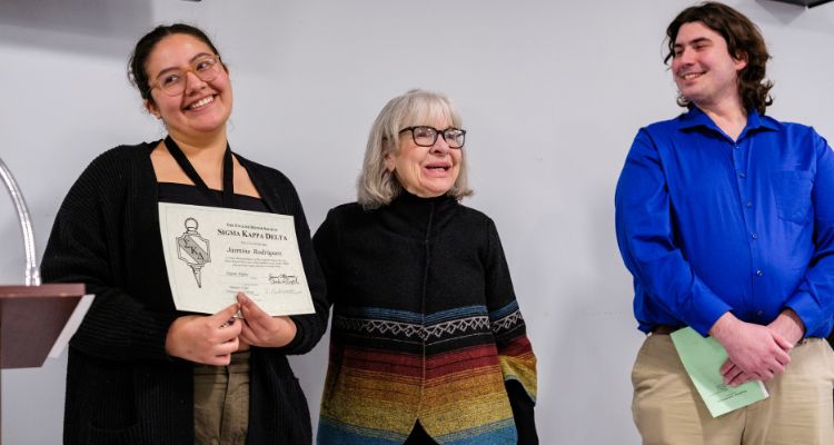 Sigma Kappa Delta English Honor Society Induction ceremony